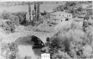 Pont de Cal Xai, a Olot, desaparegut arran de l'aiguat de 1940