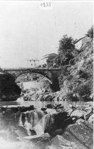 Pont de Can Porxas, a Olot, desaparegut arran de l'aiguat de 1940
